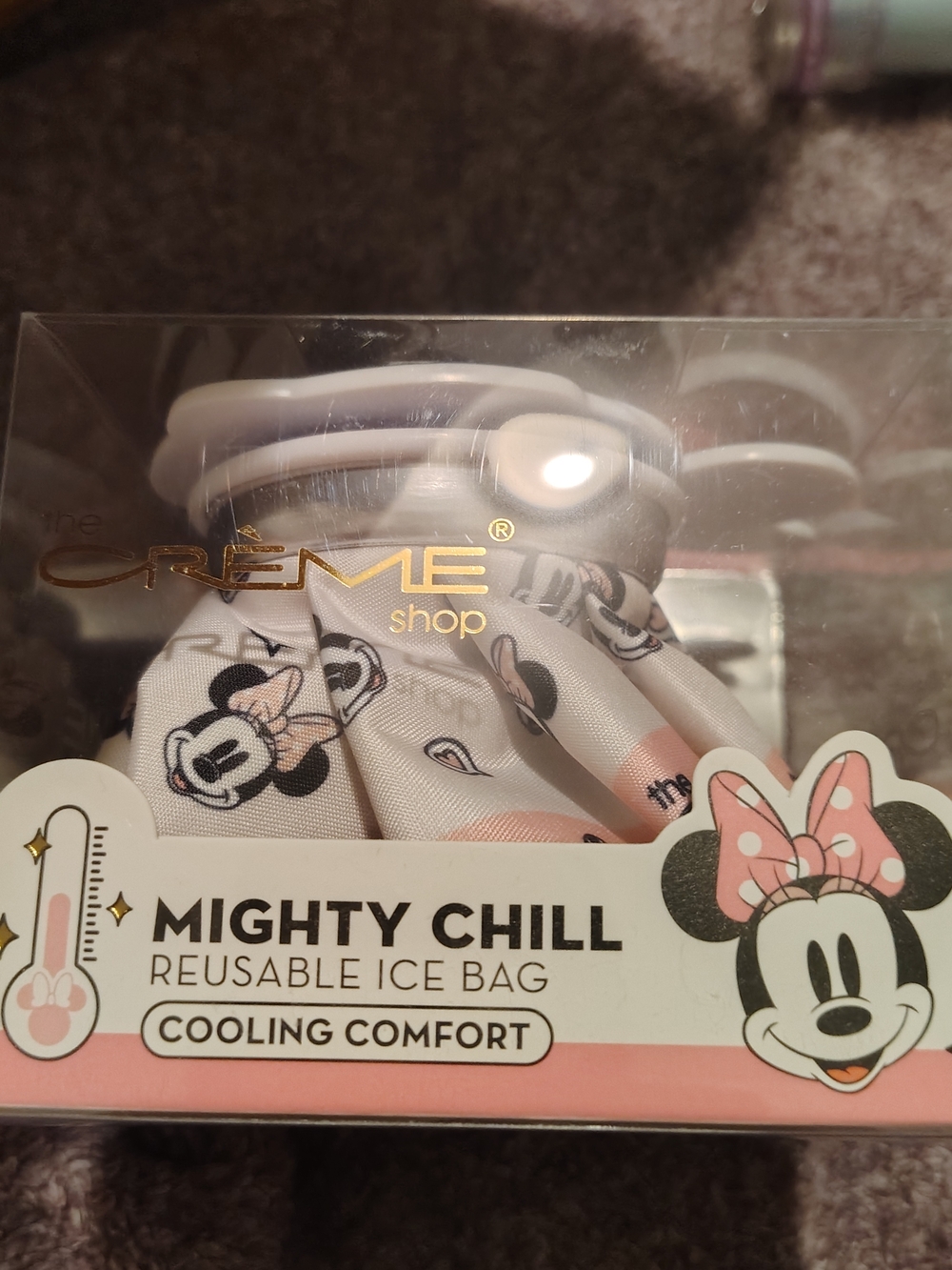 Creme Shop Minnie Mouse Mighty Chill Reusable Ice Bag - Pink & White